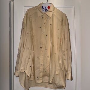 Sandro blouse with crystals